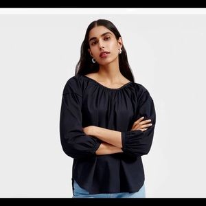 NWT Everlane The Ruched Air Blouse